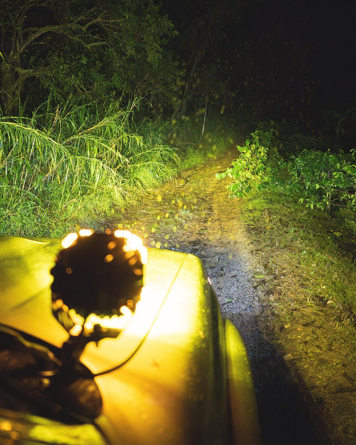 CUBE-Z Series 4 Inch LED Pod Lights with White DRL & Amber Turn Signal