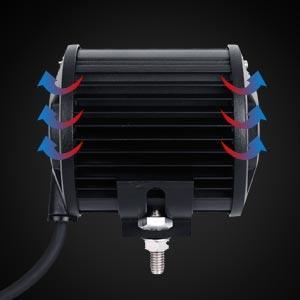 4 Inch LED Pod Lights & A-Pillar Bracket for Yamaha YXZ 1000R