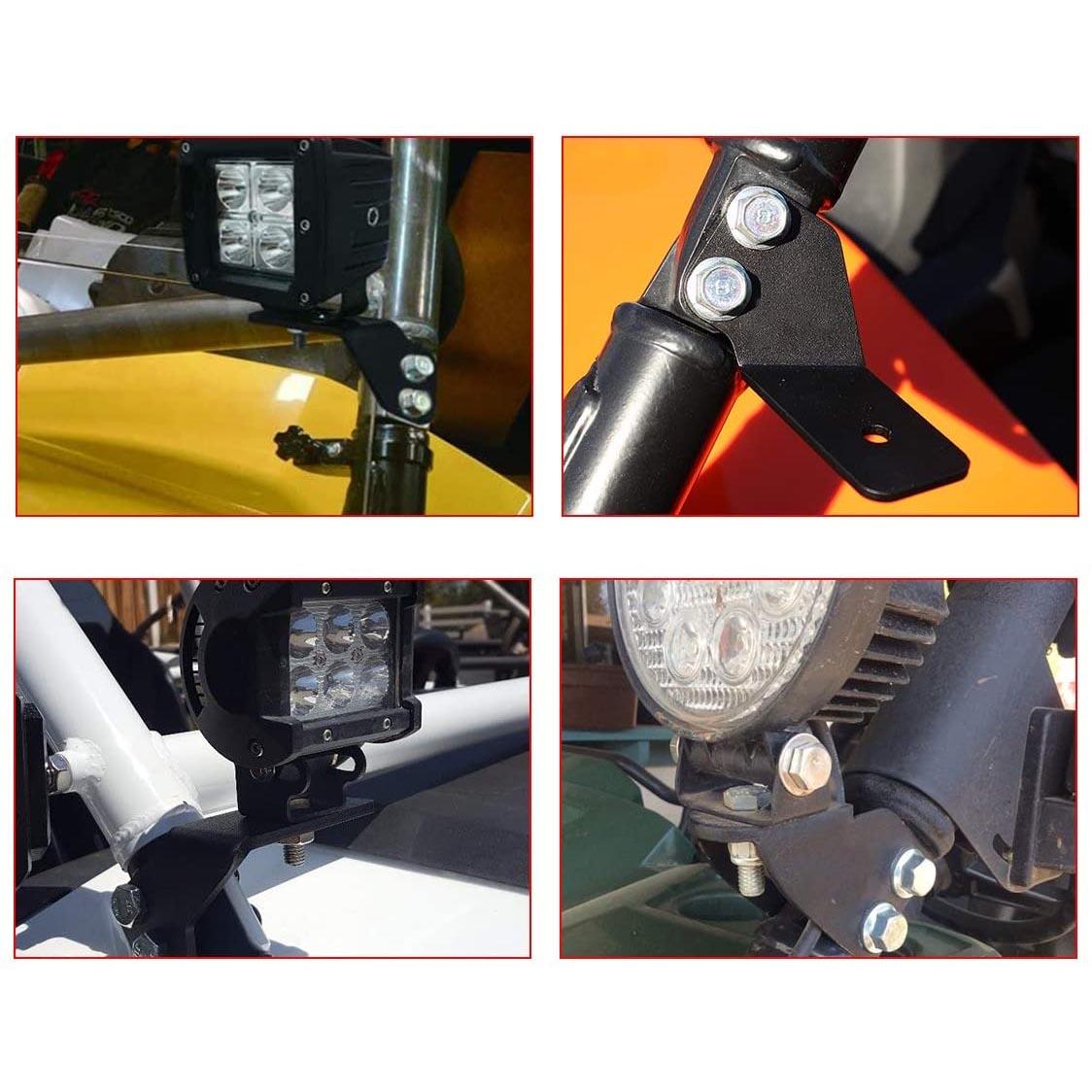 4 Inch LED Pod Lights & A-Pillar Bracket for Yamaha YXZ 1000R