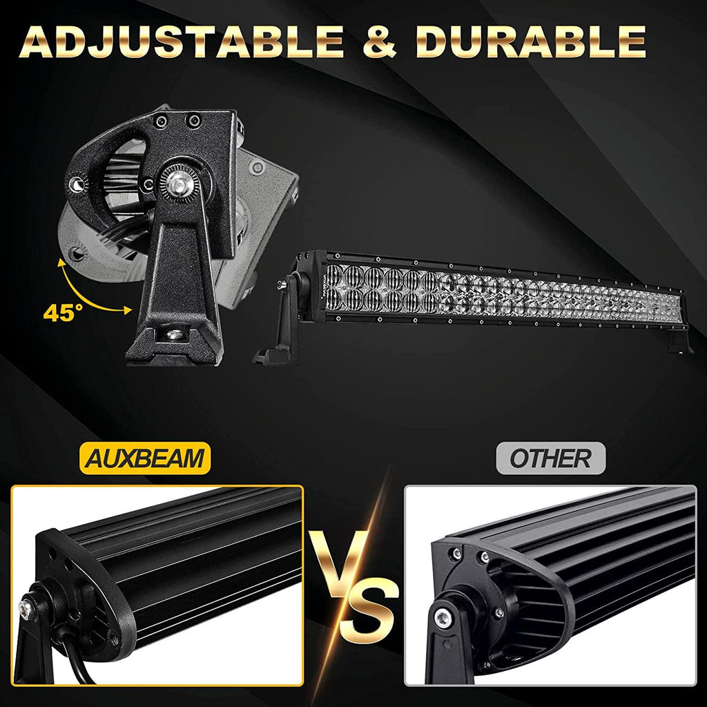 32 Inch 5D Series LED Light Bar & A-Pillar Bracket for Polaris RZR
