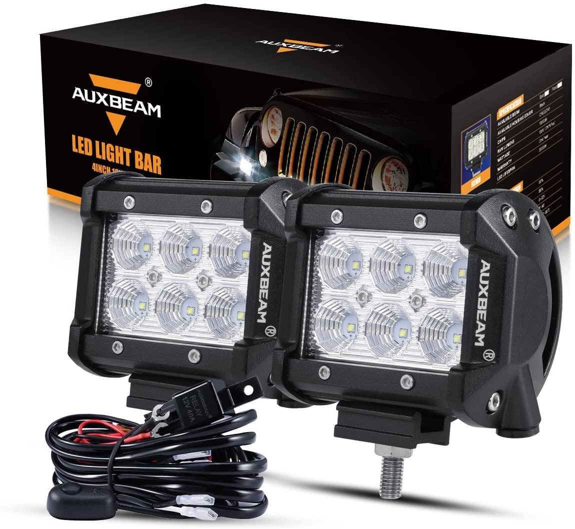 4 Inch LED Pod Lights & A-Pillar Bracket for Yamaha YXZ 1000R