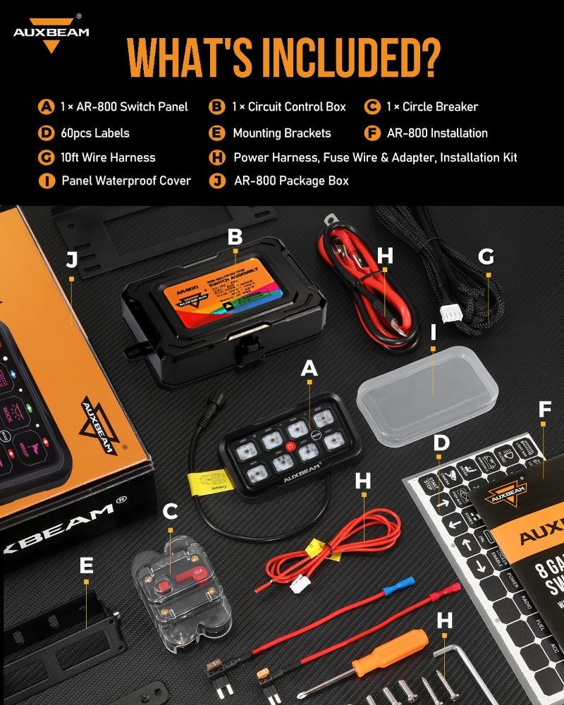 AR-800 RGB Switch Panel with APP — 8 Gang
