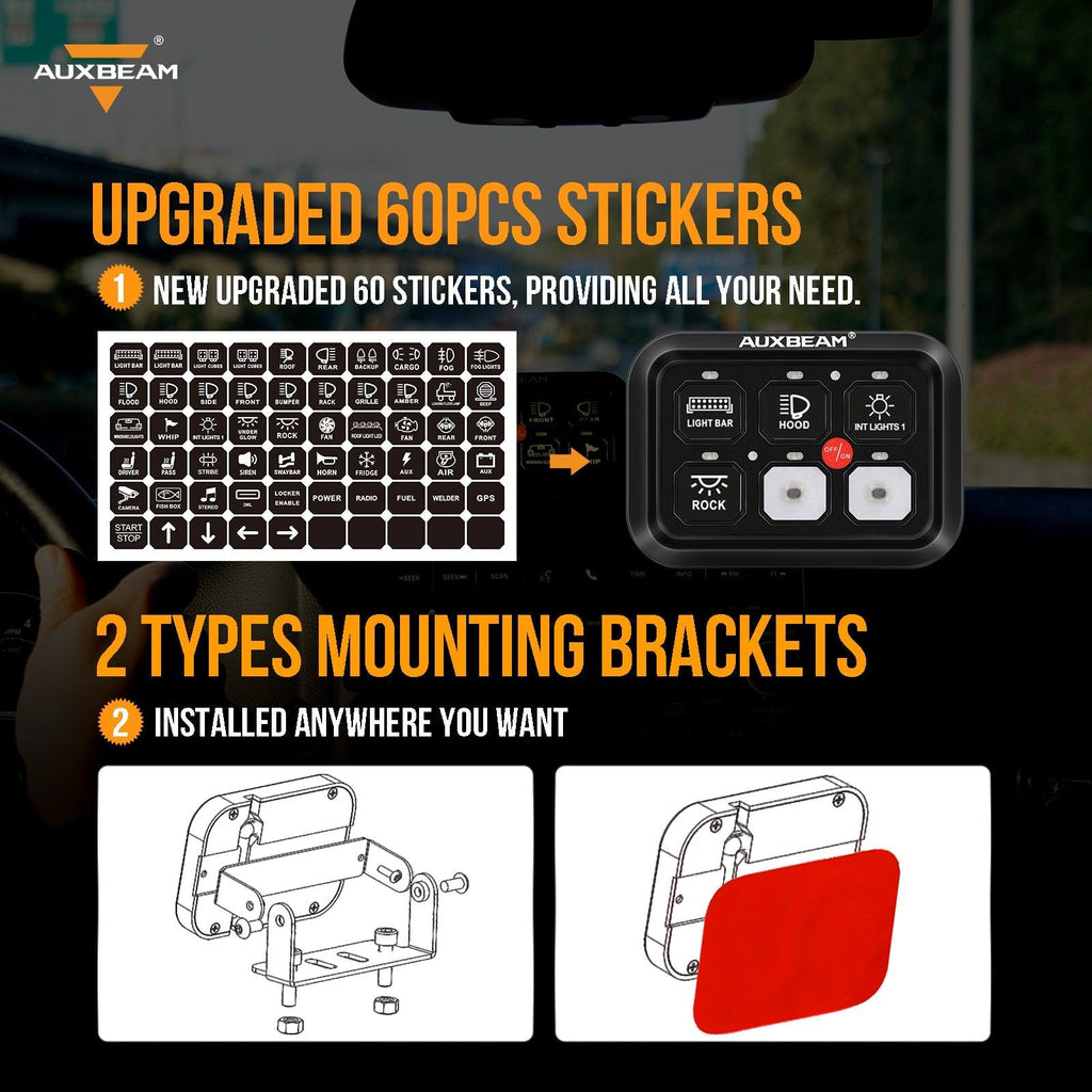 BC60 LED Switch Panel — 6 Gang