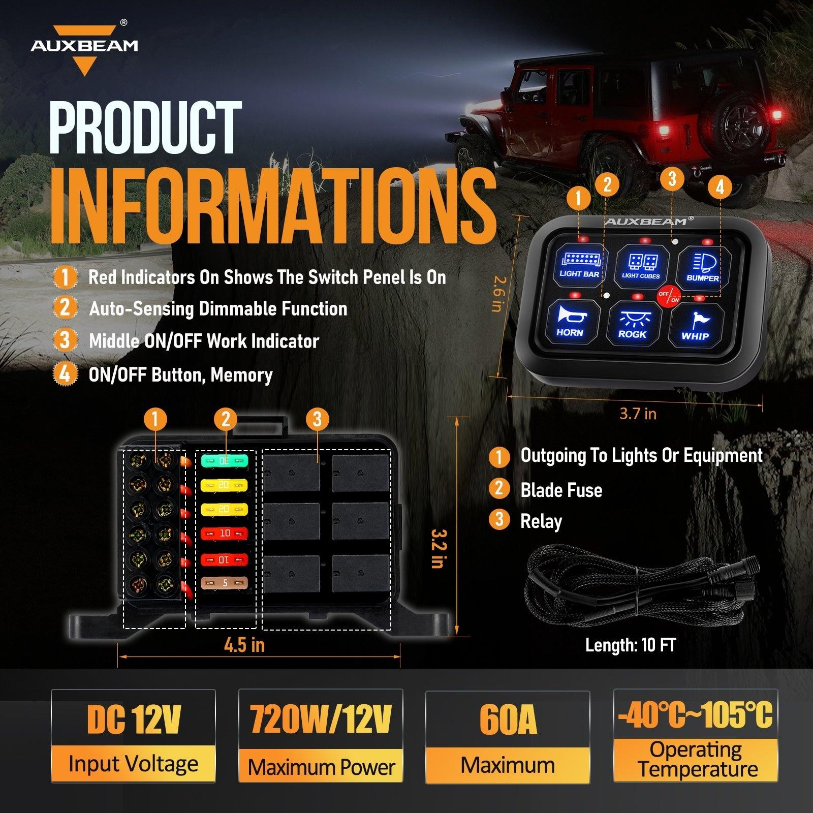 BC60 LED Switch Panel — 6 Gang