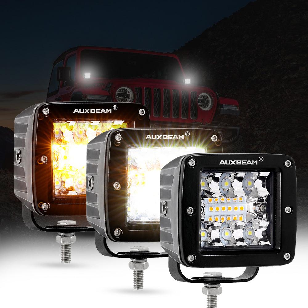 6 Modes White & Amber LED Light Bar (Small Sizes)