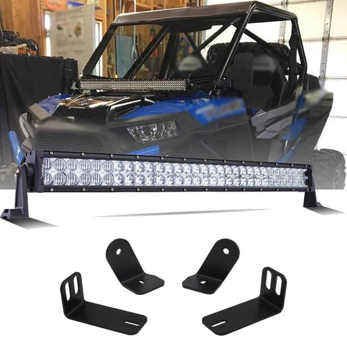 32 Inch 5D Series LED Light Bar & A-Pillar Bracket for Polaris RZR