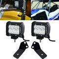 4 Inch LED Pod Lights & A-Pillar Bracket for Yamaha YXZ 1000R