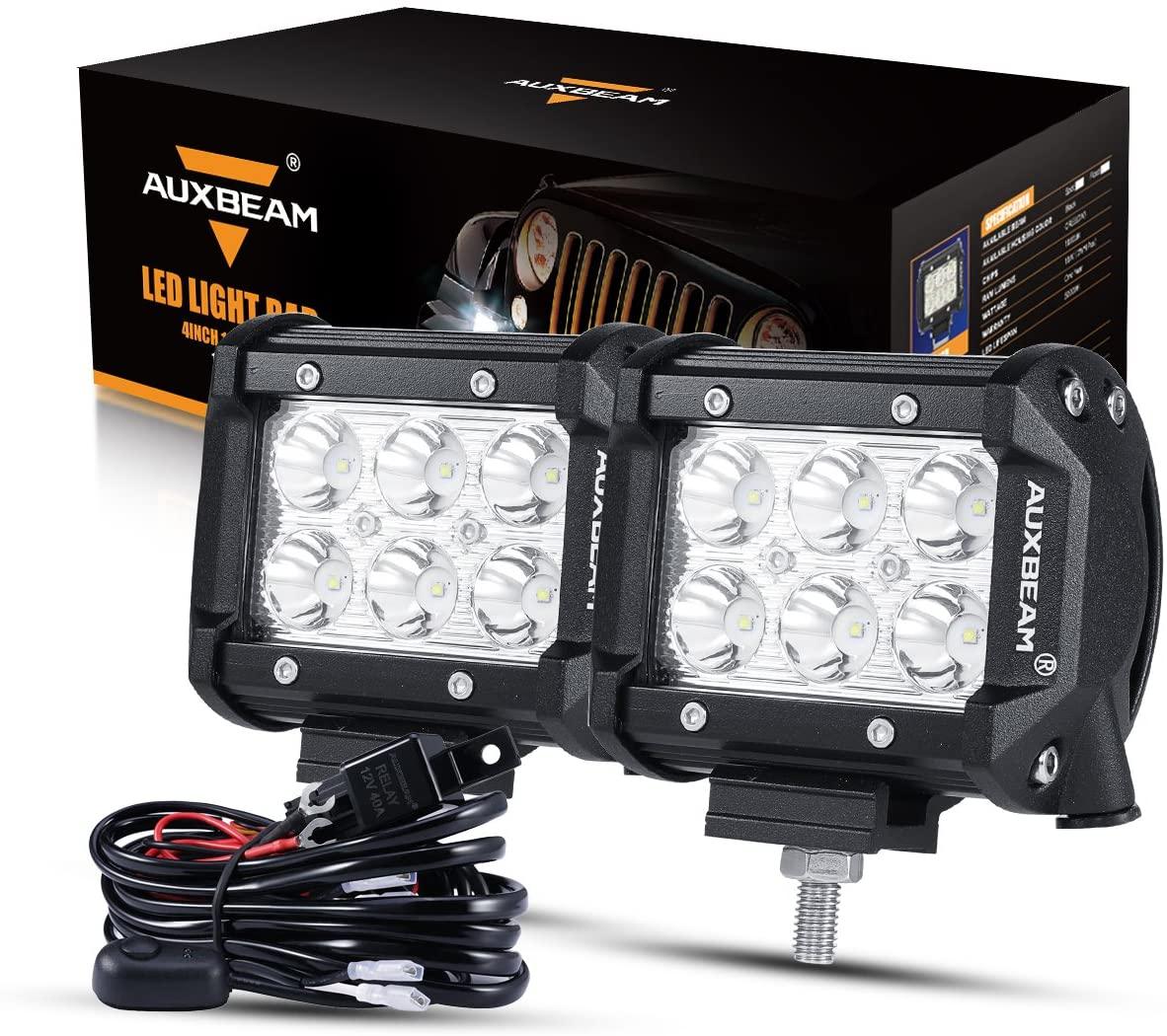 4 Inch LED Pod Lights & A-Pillar Bracket for Yamaha YXZ 1000R