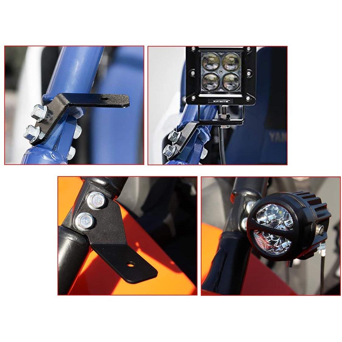 4 Inch LED Pod Lights & A-Pillar Bracket for Yamaha YXZ 1000R